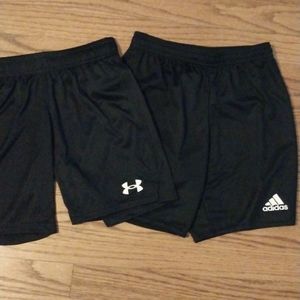 Under Armour and adidas shorts size small
